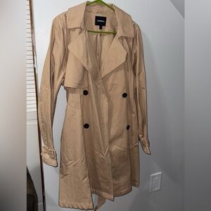 EXPRESS OVERSIZED PLEATED TRENCH COAT
